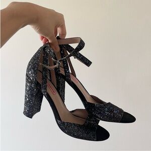 Betsey Johnson // Glitter Heels